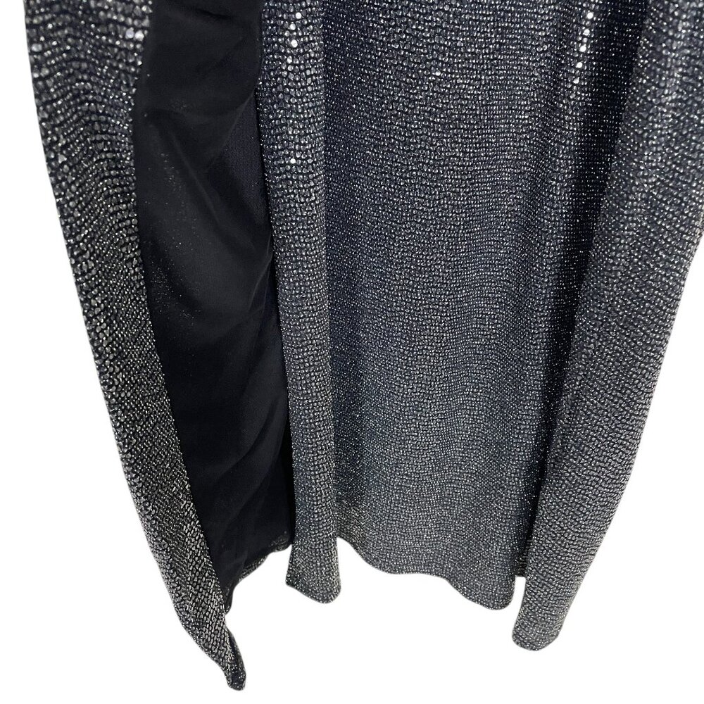 AllSaints Womens Allegra Faux Wrap Shimmer Sheath Dress Party Cocktail Size 6 - Picture 10 of 13
